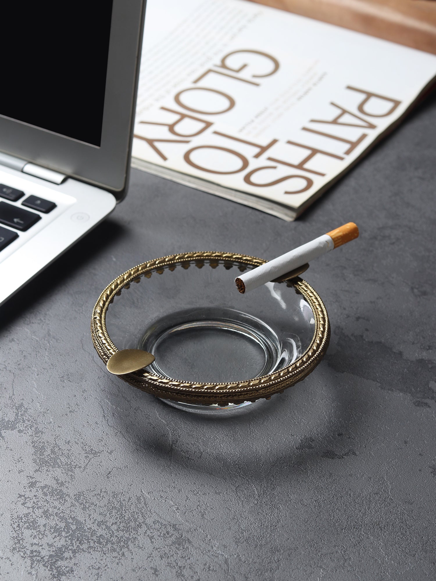 Ashtray, Ash Tray, Glass Ashtray ,Decorative, Barware, Smoking accessories