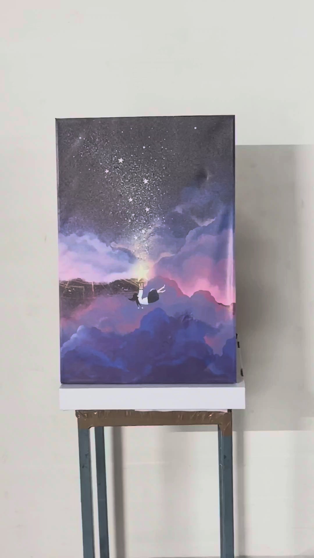 Falling Star LED wall art