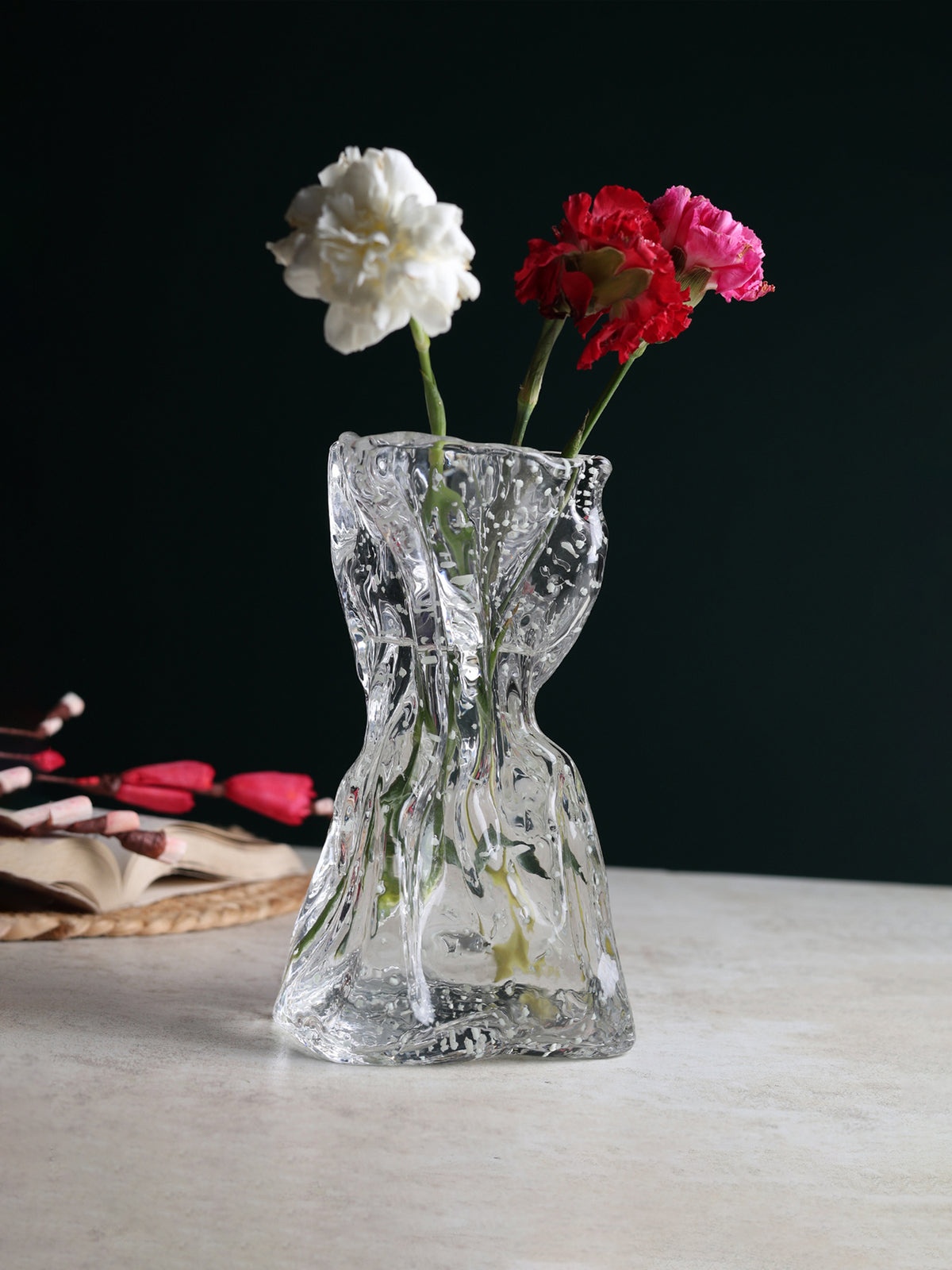 Vesper Night Glow Crystal Vase